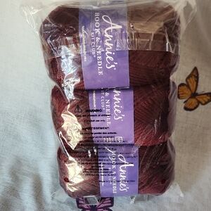 Annie's Kit Club Burgundy Miel Wrap Crochet Kit